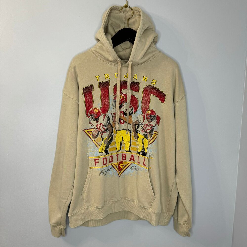 USC Trojans Football Pullover Hoodie - Picture 2 of 8